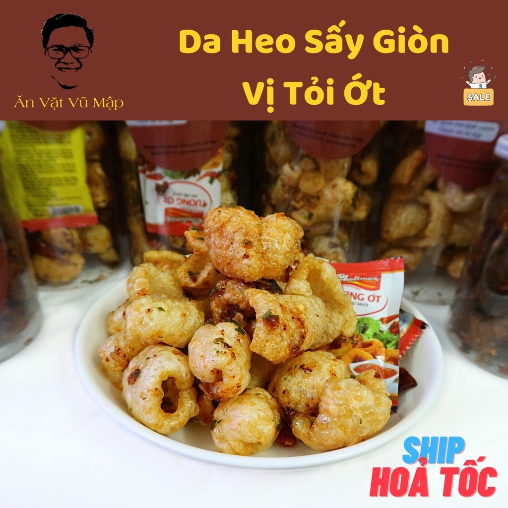 [Mã GROXUAN1 giảm 8% đơn 150K] [ANVATVUMAP - NHÀ LÀM 100%] COMBO 2 Hộp Da Heo Sấy Giòn 300gr Vị Tỏi Ớt Loại Ngon | BigBuy360 - bigbuy360.vn