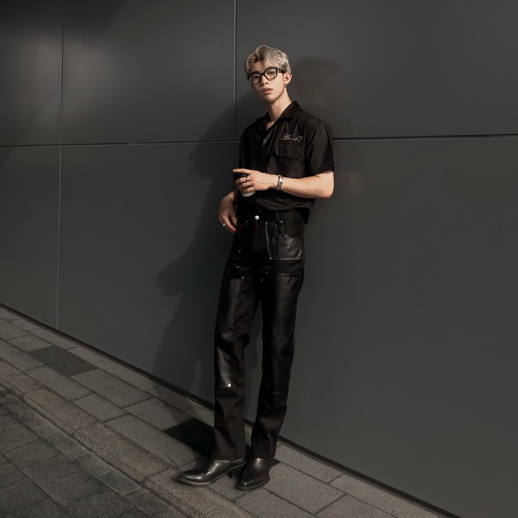 Quần Jean gối da - Double Leather Knee Jean - Ak 47 Republic