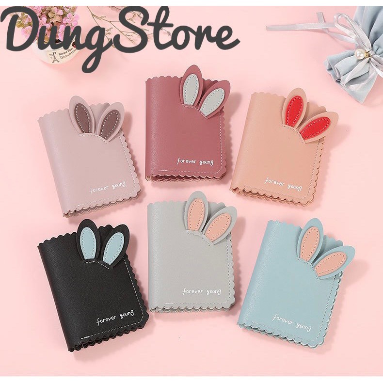 Ví Nữ Cao Cấp 6 Màu Siêu Xinh Mới Hàng QC Giá Siêu Rẻ, Bóp Nữ Tai Thỏ Đáng Yêu Xu Hướng Thời Trang Sinh Viên Mới