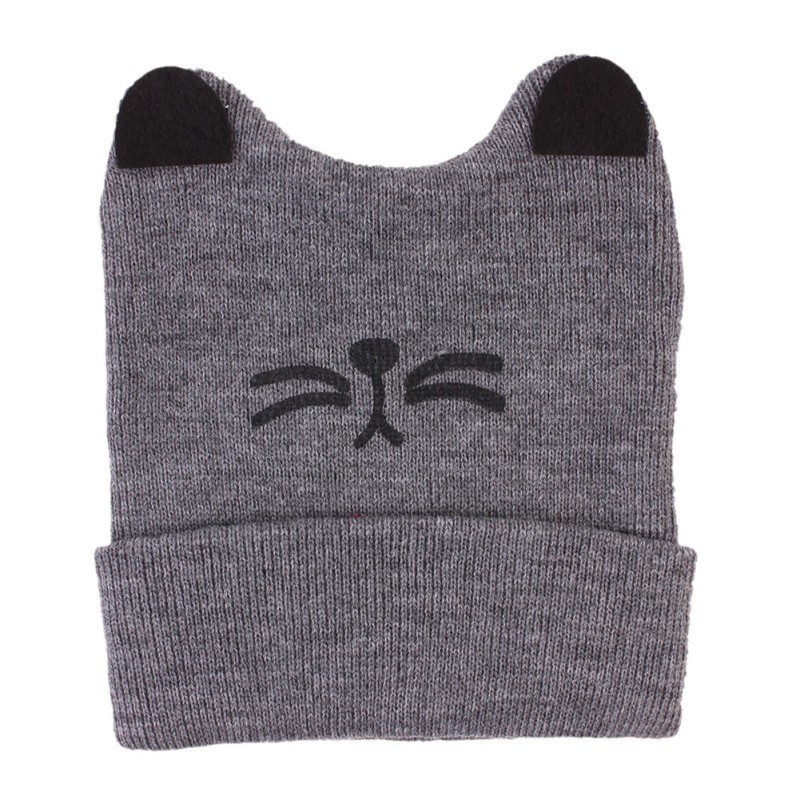 Mũ len tai mèo đáng yêu cho bé