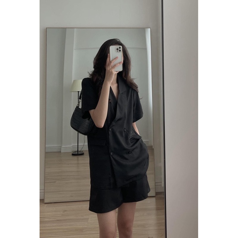 Áo khoác Blazer cộc tay 4 khuy | BigBuy360 - bigbuy360.vn