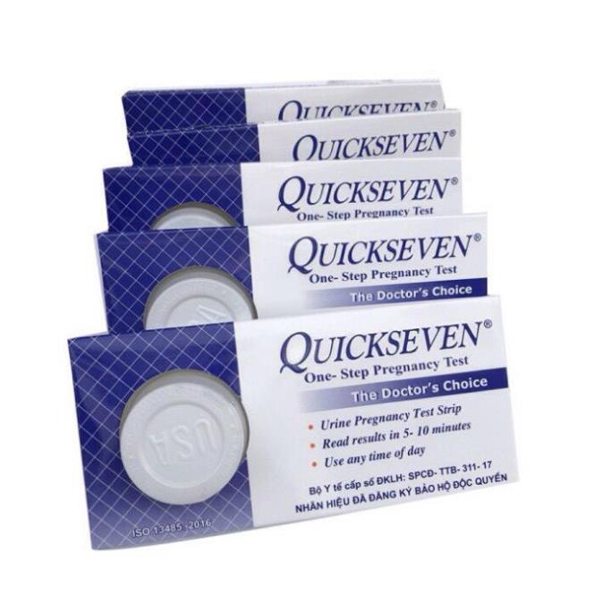 Quickseven Que thử thai nhanh chính xác, nhanh chóng Hộp 1 Que