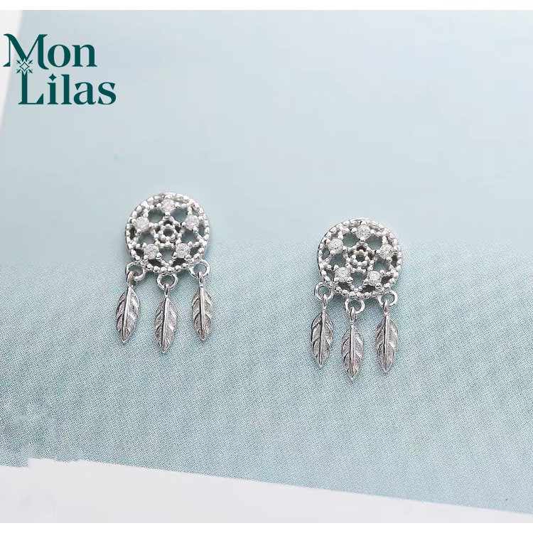 Khuyên Tai Bạc Mon Lilas Dream Catcher Đính Đá Earring K122005