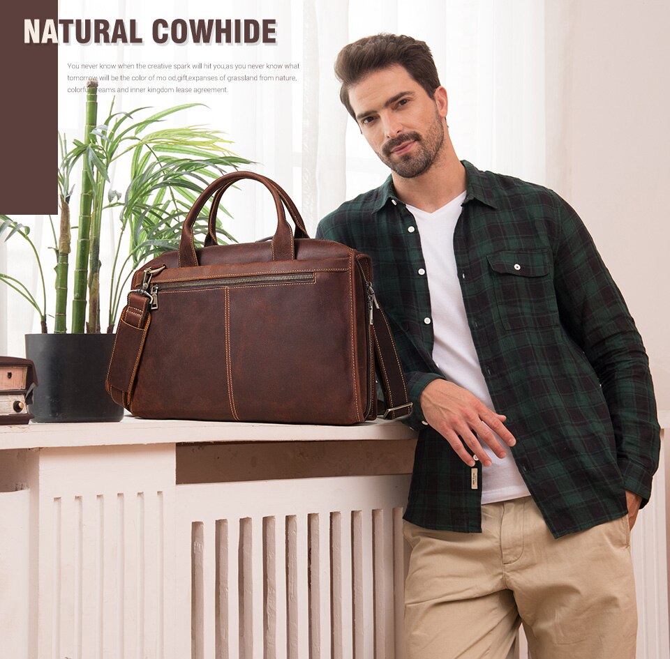 Túi xách da đựng Laptop thời trang cho nam | BigBuy360 - bigbuy360.vn