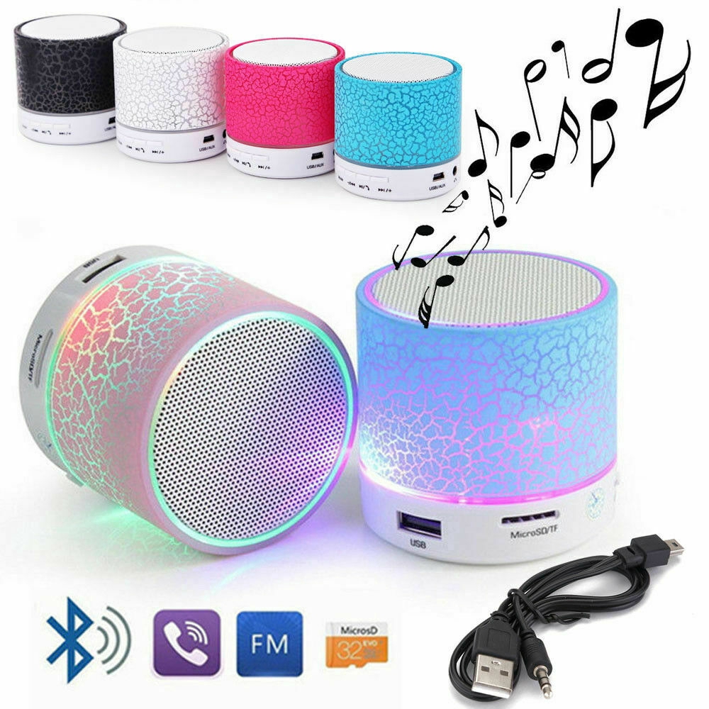 Loa Bluetooth Mini có đèn LED hỗ trợ cắm thẻ nhớ TF