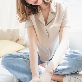 Áo Sơmi Linen Cổ Pijama