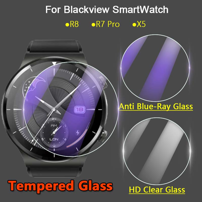 Kính Cường Lực 2.5D 9H Siêu Mỏng Trong Suốt Chống Ánh Sáng Xanh Bảo Vệ Màn Hình Cho Blackview R8 R7 Pro X5