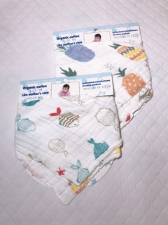 set 2 yếm xô organic cho bé