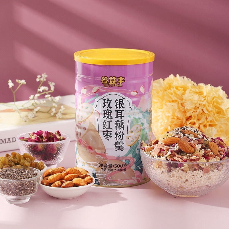 Bột Củ Sen Dưỡng Nhan Guyifeng, Ăn Kiêng, Dinh Dưỡng Hộp 500g