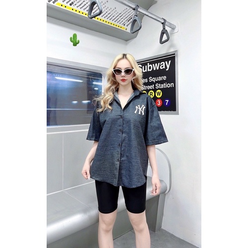 Set bộ sơmi thêu logo hai màu ☘️☘️☘️PC alohashop91