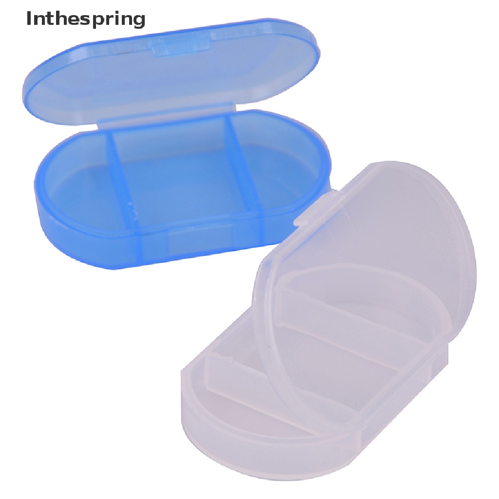 [Hàng mới về] Hộp đựng thuốc mini 3 ngăn rộng bằng nhựa tiện lợi cho du lịch