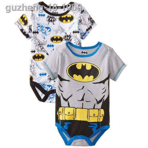 ❇℗SUPERMAN Áo Liền Quần 100% Cotton Cho Bé Trai