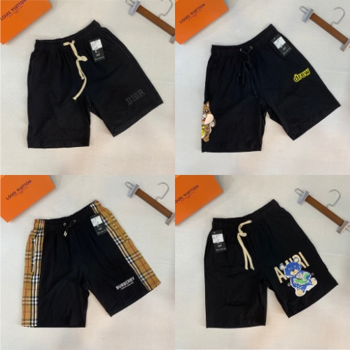 4 Mã Quần Đùi Cạp Chun Chữ In - Chất Liệu Vải Thun Co Dãn, Túi Kéo Khóa - Short Nam Đẹp - Quần Đùi Nam Mẫu Mới