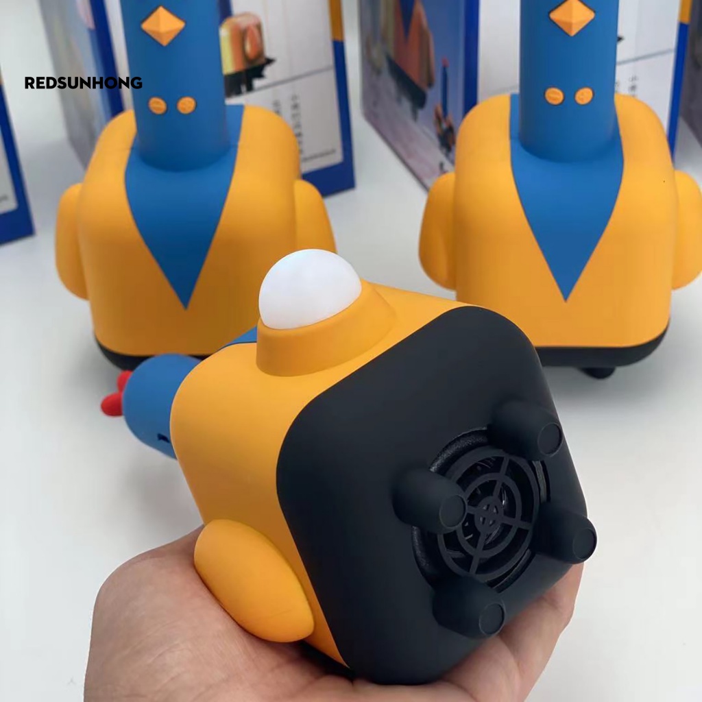 Hộp Nhạc Bluetooth 5.0 Hình Chú Gà Hoạt Hình Dễ Thương Có Đèn Ngủ Tiện Dụng