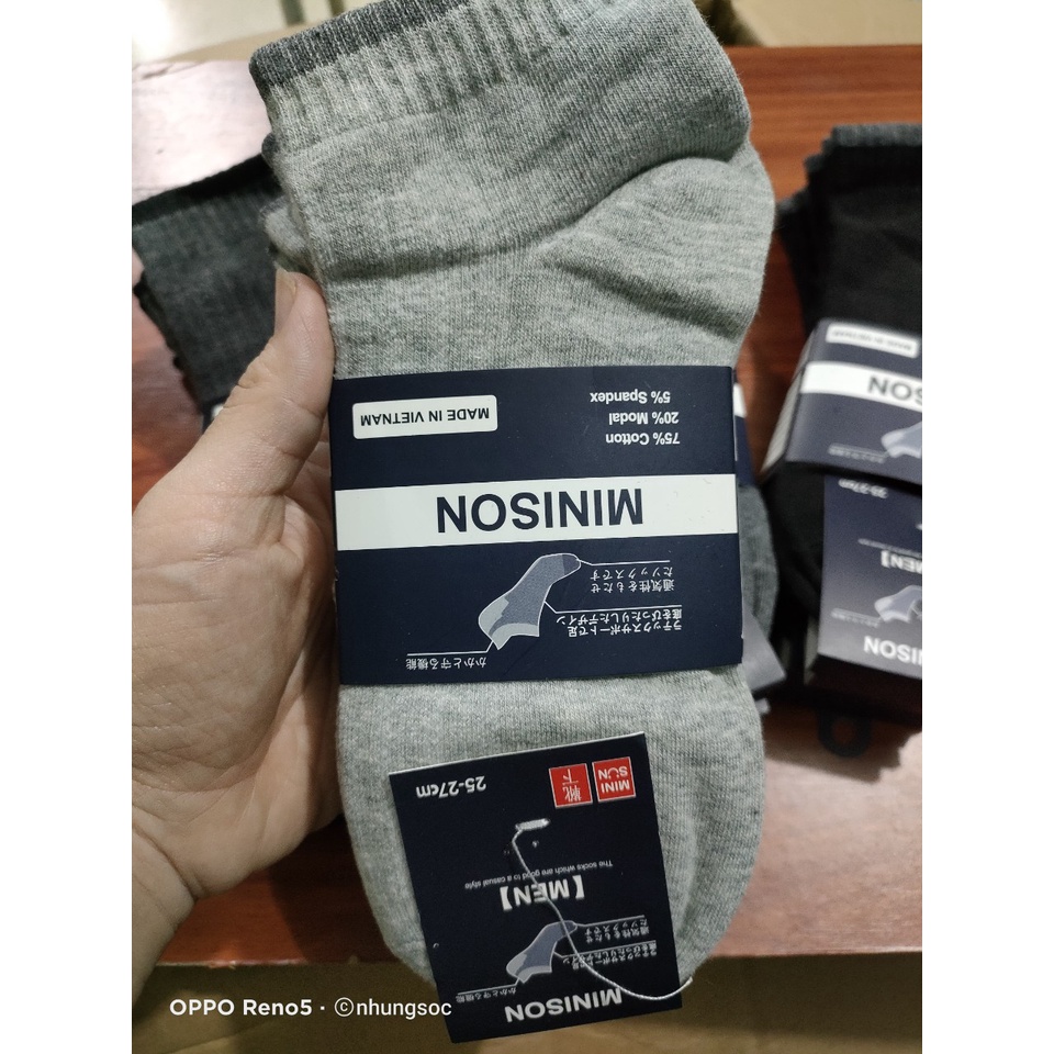 Tất nam cổ ngắn cao cấp chống hôi chân