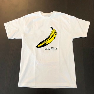 Áo thun tay ngắn in chữ Andy Warhol hình quả chuối dành cho nam