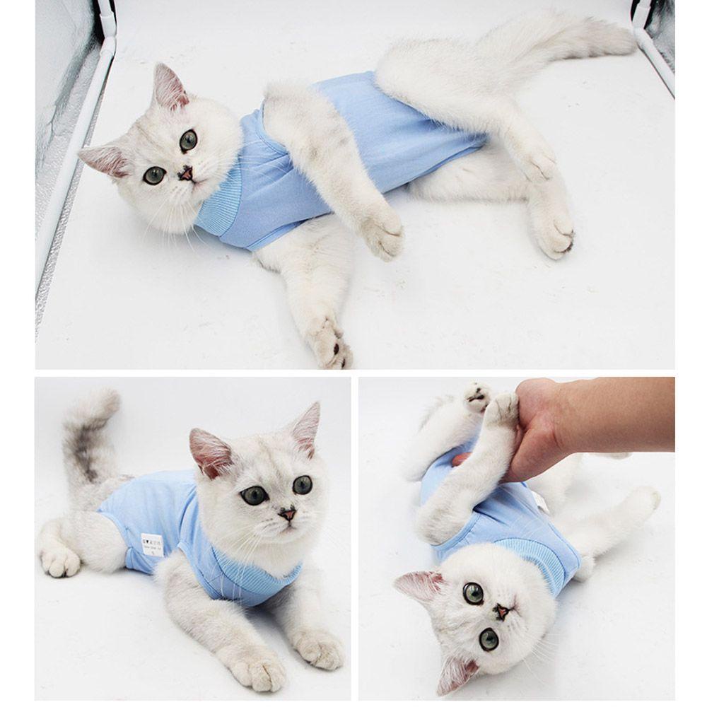 Áo Vest Phục Hồi Vết Thương Thoáng Khí Thoải Mái Chống Cắn Cho Mèo