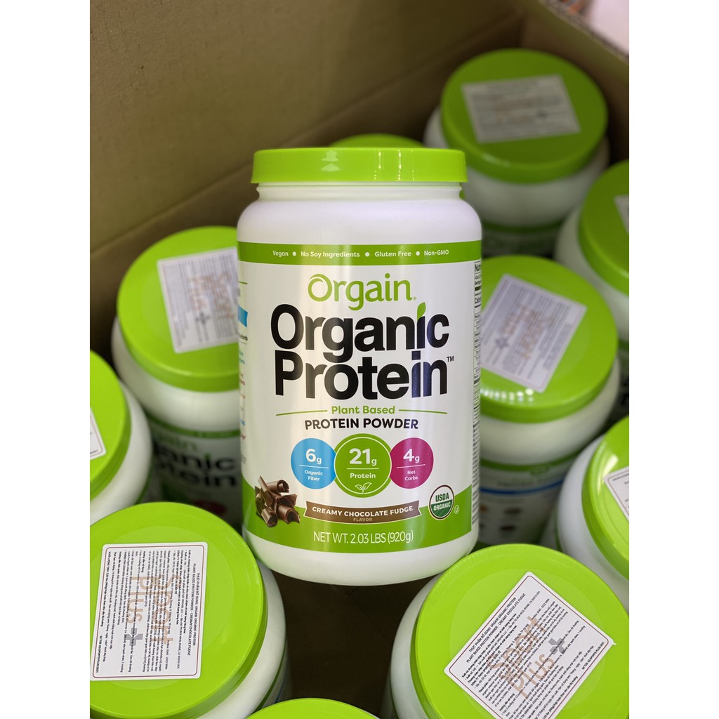 Sữa Protein Hữu Cơ ORGANIC PROTEIN - 100% Vegan - Thực phẩm cho người ăn chay - Hàng chính hãng ( Hộp 920g )