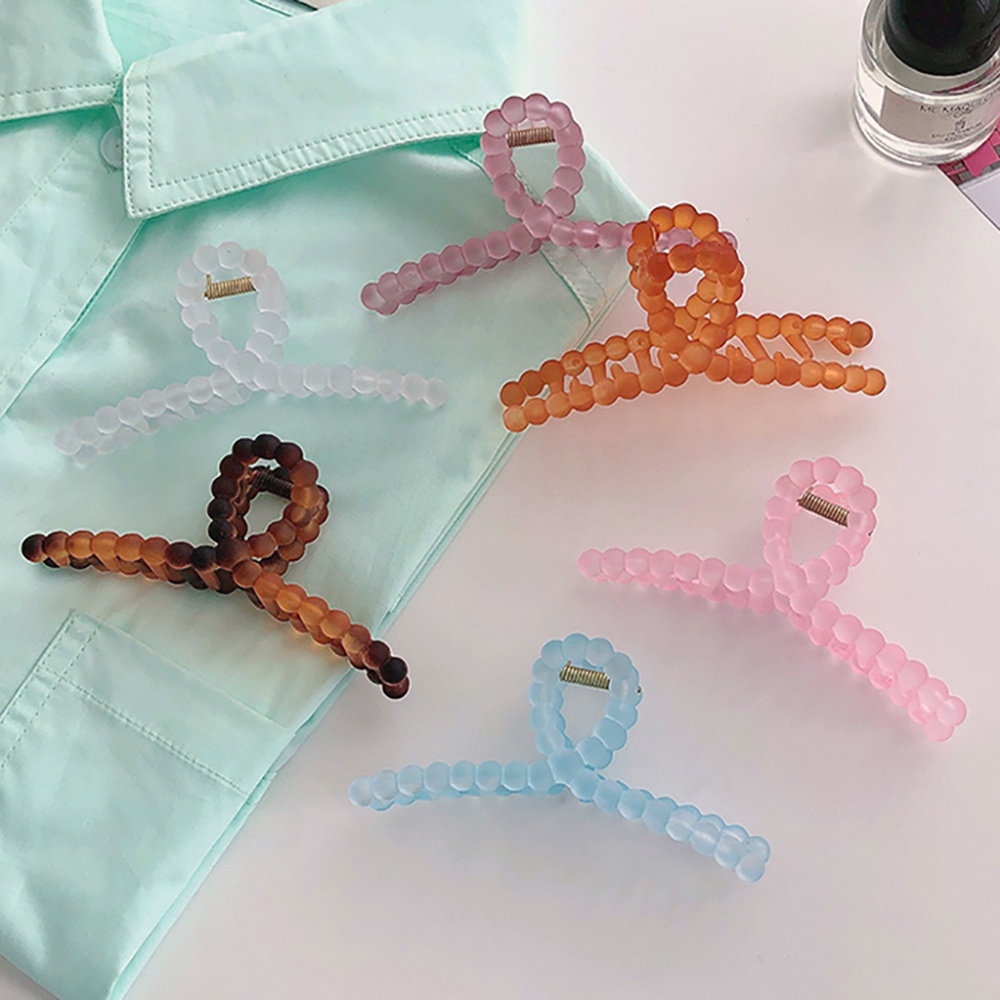 Kẹp Tóc Dạng Móng Vuốt Màu Kẹo Đơn Giản Thời Trang Hàn Quốc Cho Nữ