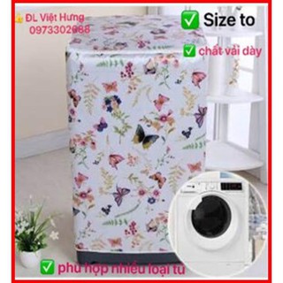 [Vải dù xịn không nổ vỏ] Áo Trùm Máy Giặt Cửa Trước Cửa Ngang Vải Dù Siêu Bền Chống Mưa Nắng Nóng Từ 7kg đến 14kg