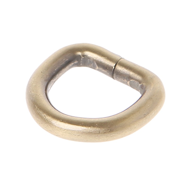 Bộ 10 vòng khóa kim loại hình chữ D 15mm dùng cho túi xách tay bằng da thời trang