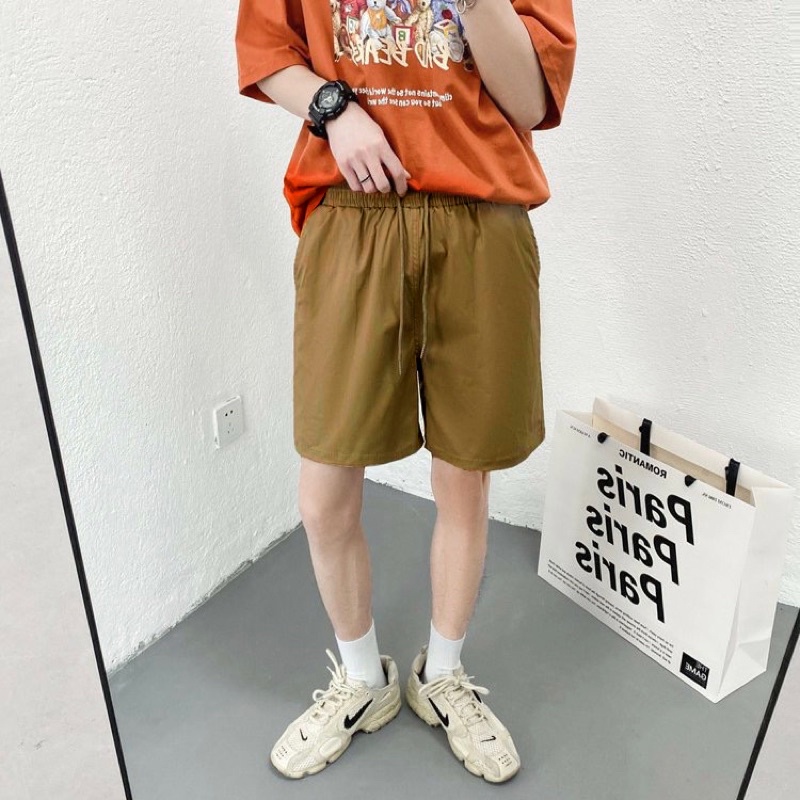 Short kaki nam nữ,thiết kế trơn 4 màu