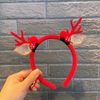 Bờm noel lót nhung tuần lộc cho bé