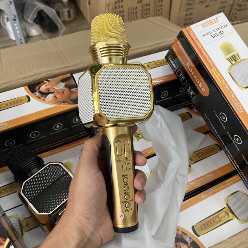 Mic Hát karaoke Bluetooth SD10