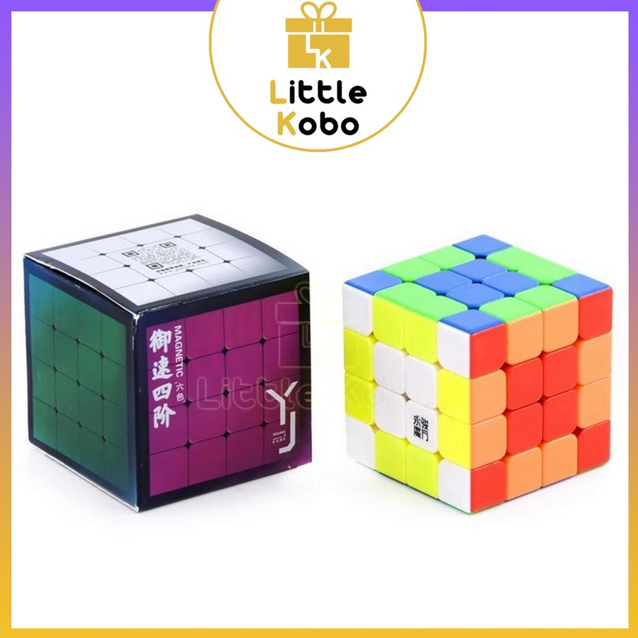 Rubik 4x4 Nam Châm YongJun YuSu V2 M Stickerless YJ V2M Rubic 4 Tầng Đồ Chơi Trí Tuệ