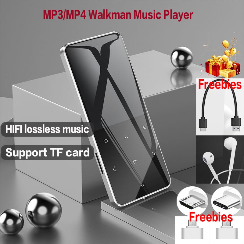 Máy Nghe Nhạc Mp3 MP4 4.2 Bluetooth HiFi Nút Cảm Ứng Nhỏ Gọn