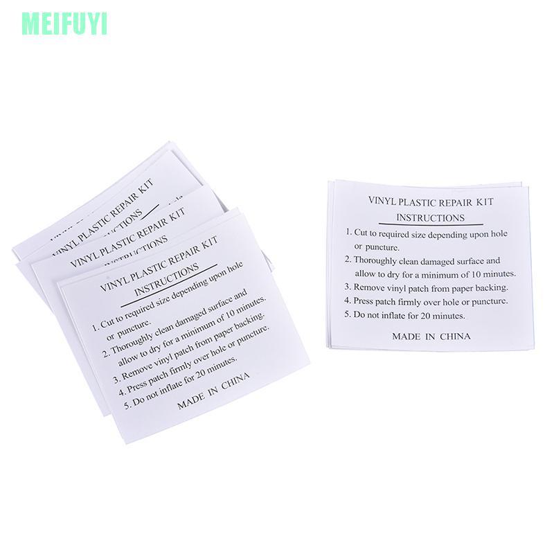 (Hàng Mới Về) Set 10 Miếng Dán Đệm Hơi Bằng Pvc Hỗ Trợ Sửa Chữa Phao Bơi Tiện Dụng