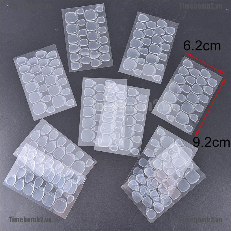 Bộ 10 Móng Tay Giả 2 Mặt Trong Suốt Tiện Dụng