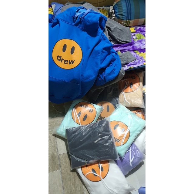 (Hot TREND) áO Hoodie DREW in Mặt cười và in Chữ Nam Nữ Thu đông vải Nỉ dày dặn | BigBuy360 - bigbuy360.vn