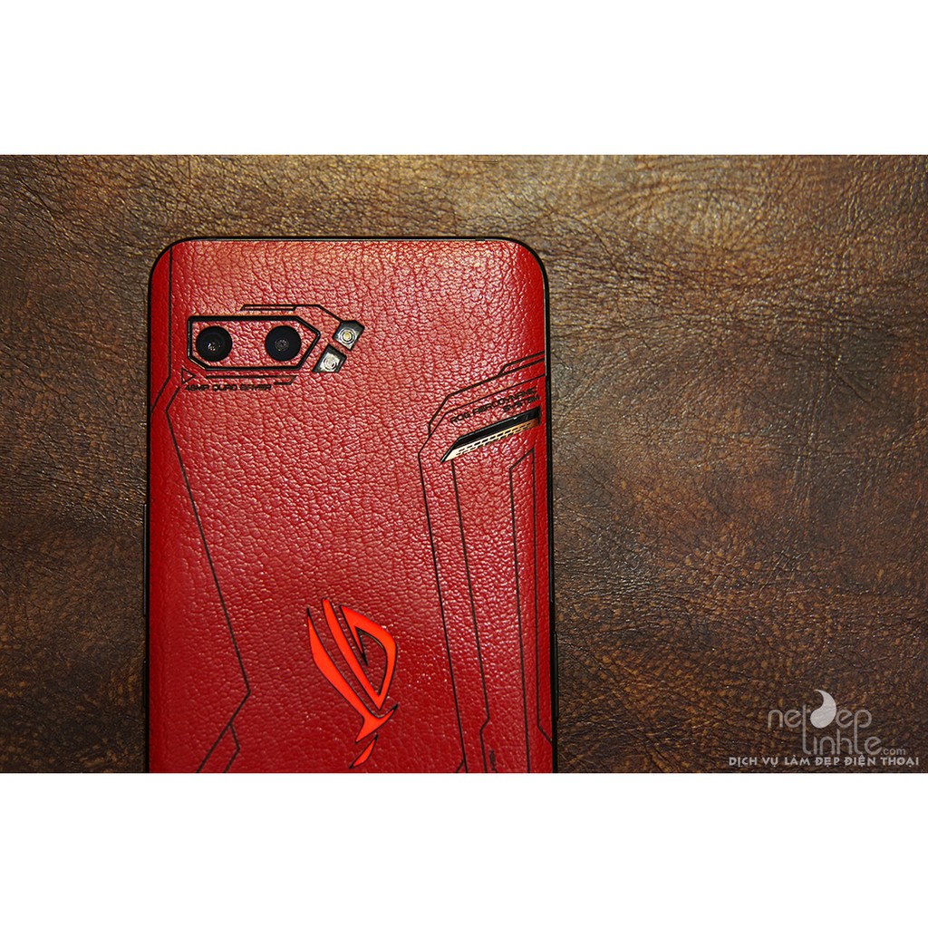 Ốp dán da điện thoai Rogphone 2 – Da bò thật 100% - chính hãng Nét Đẹp Tinh Tế
