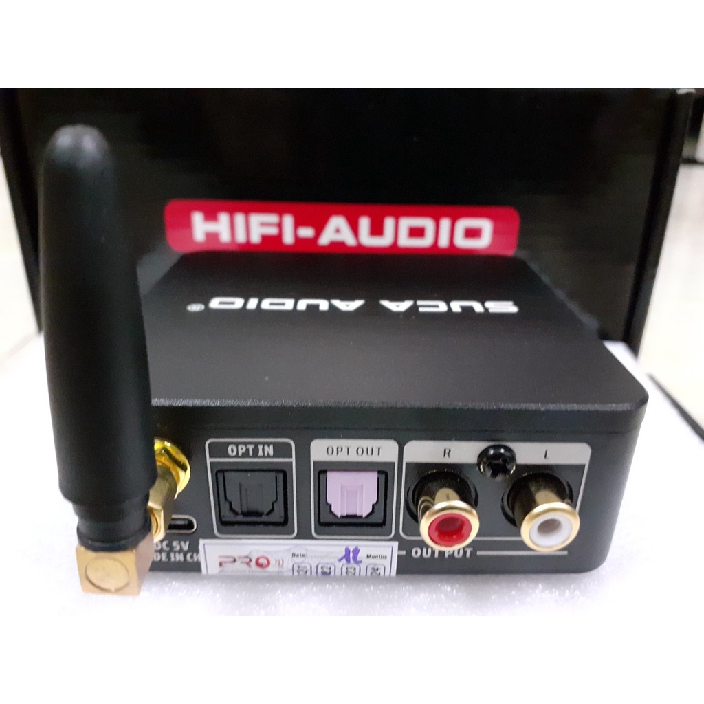 BỘ GIẢI MÃ SUCA AUDIO DAC V1PRO 24BIT 192KHZ.CÓ BLUTOOTH 5.0 VÀ OPTICAL IN,OUT.