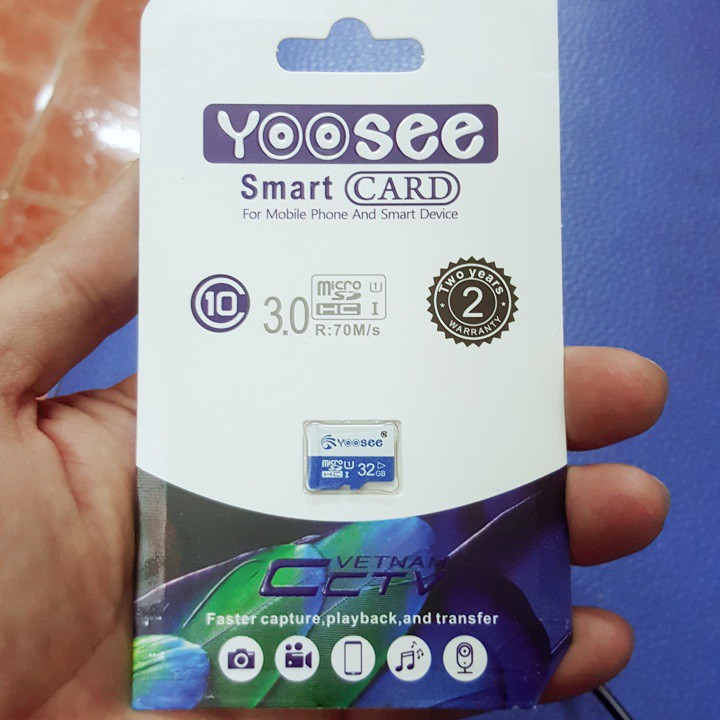 [BIG SALE] Thẻ nhớ Yoosee 32GB Micro SDHC U1I Class 10 | BigBuy360 - bigbuy360.vn