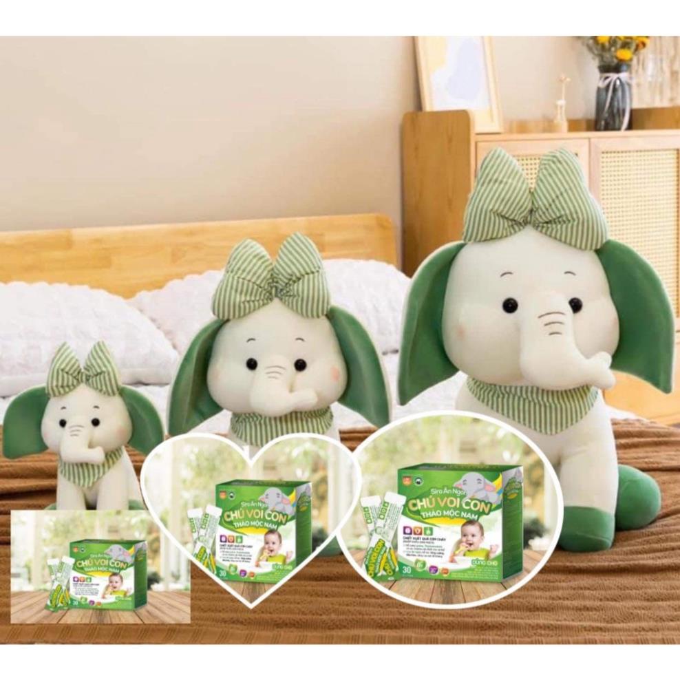 SIRO ĂN NGON CHÚ VOI CON. Dành cho bé từ 6 tháng lười ăn chậm tăng cân và hay ốm vặt.Sp của công ty Thảo Mộc Nam organic