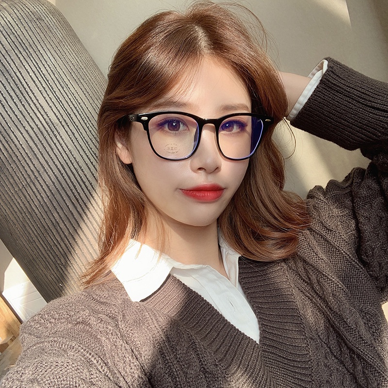 Gọng kính cận nam nữ VIENDO mắt vuông tròn chống ánh sáng xanh tia uv hàn quốc thời trang kính cận có độ cắt theo yêu cầu