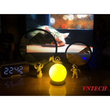 Loa Bluetooth Đồng Hồ G10 Cao Cấp, Kiêm Báo Thức, Đài FM, Màn Hình Led Tráng Gương