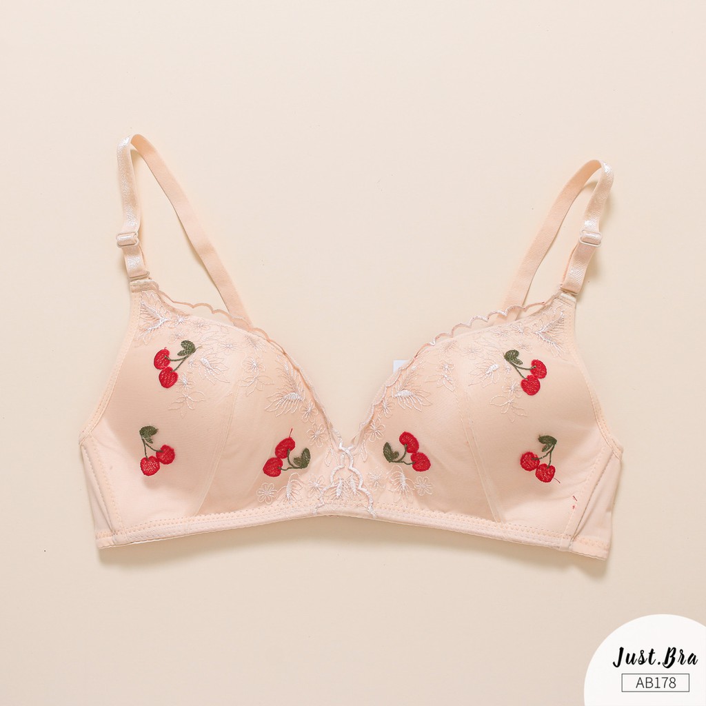 [Mã WABRJB031 giảm 10% đơn 99k] Áo ngực Just Bra mút mỏng nhẹ hoạt tiết tươi mát, đặc biệt đáng yêu AB178 | BigBuy360 - bigbuy360.vn