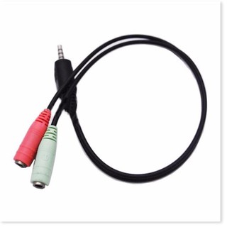 CÁP CHIA CỔNG 3.5MM RA 2 LỖ MICRO VÀ PHONE