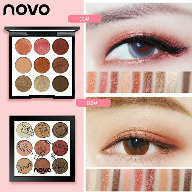 KIT PHẤN MẮT NOVO 9 Ô (NỘI ĐỊA)