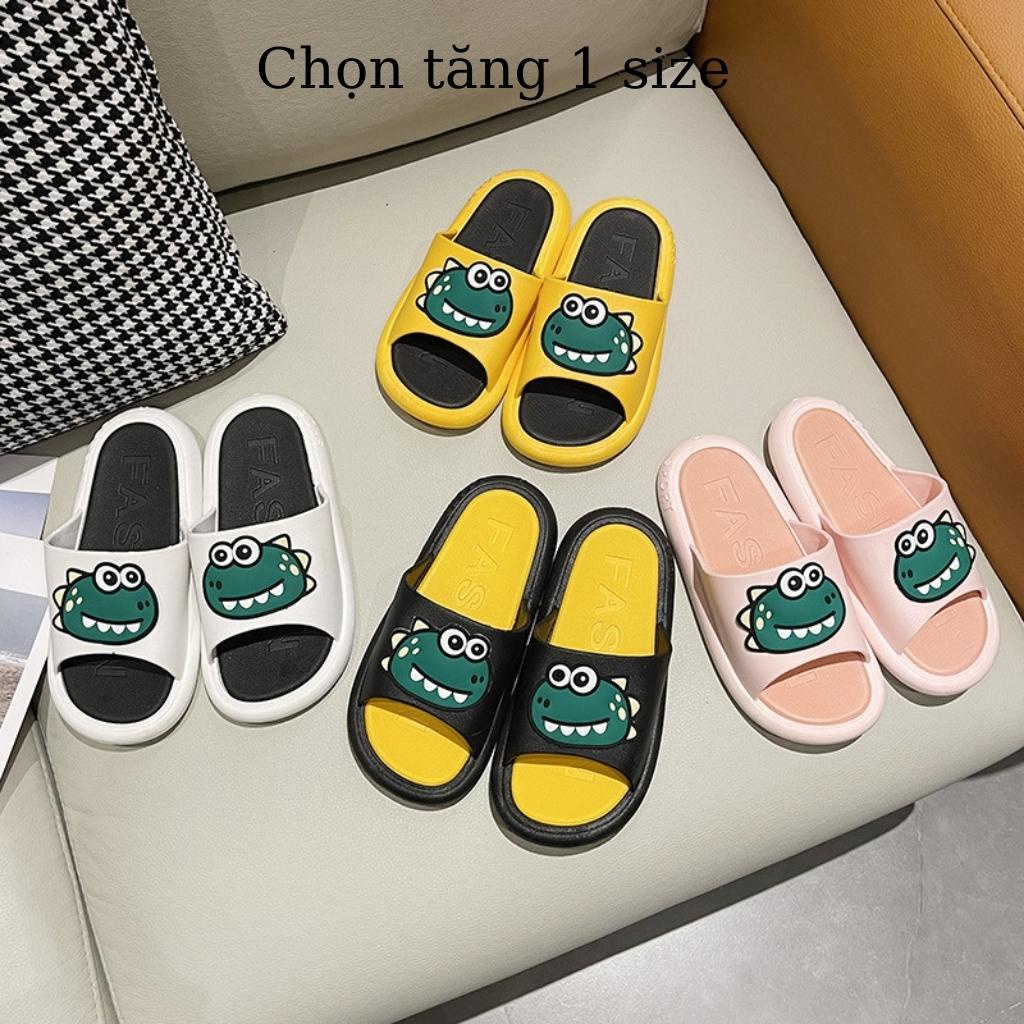 Dép quai ngang hình Khủng long, dép DION cực mềm cực êm siêu cute