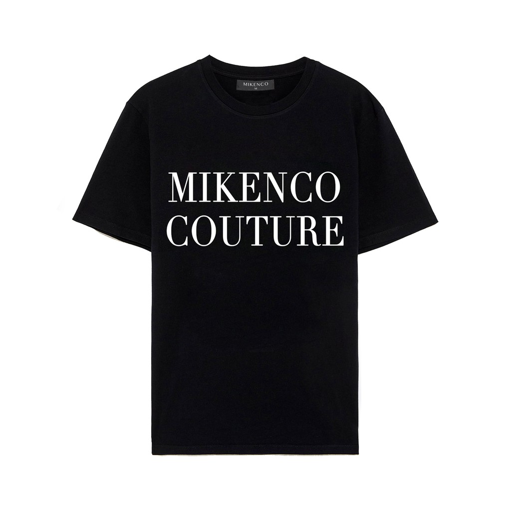 Áo phông ngắn tay unisex MIKENCO Couture Black