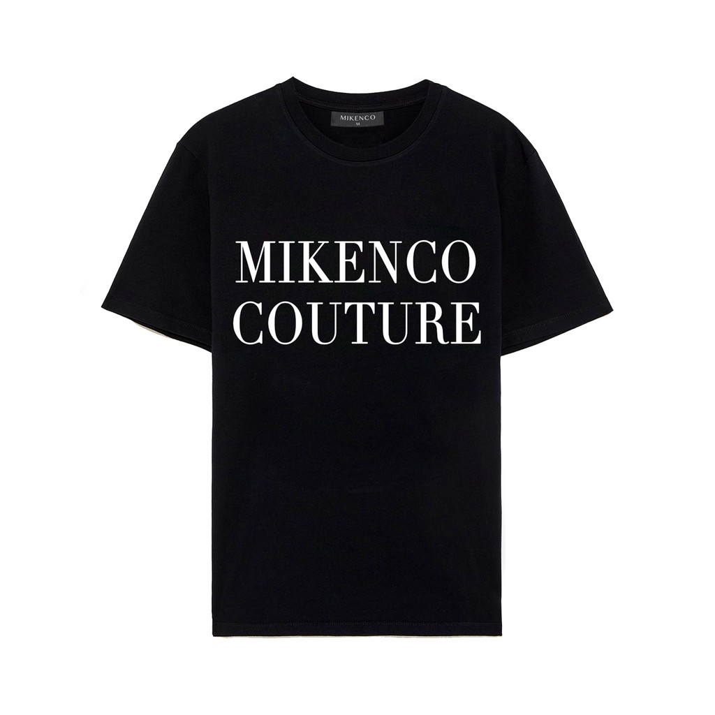 Fh9u /Áo phông ngắn tay unisex MIKENCO Couture Black!