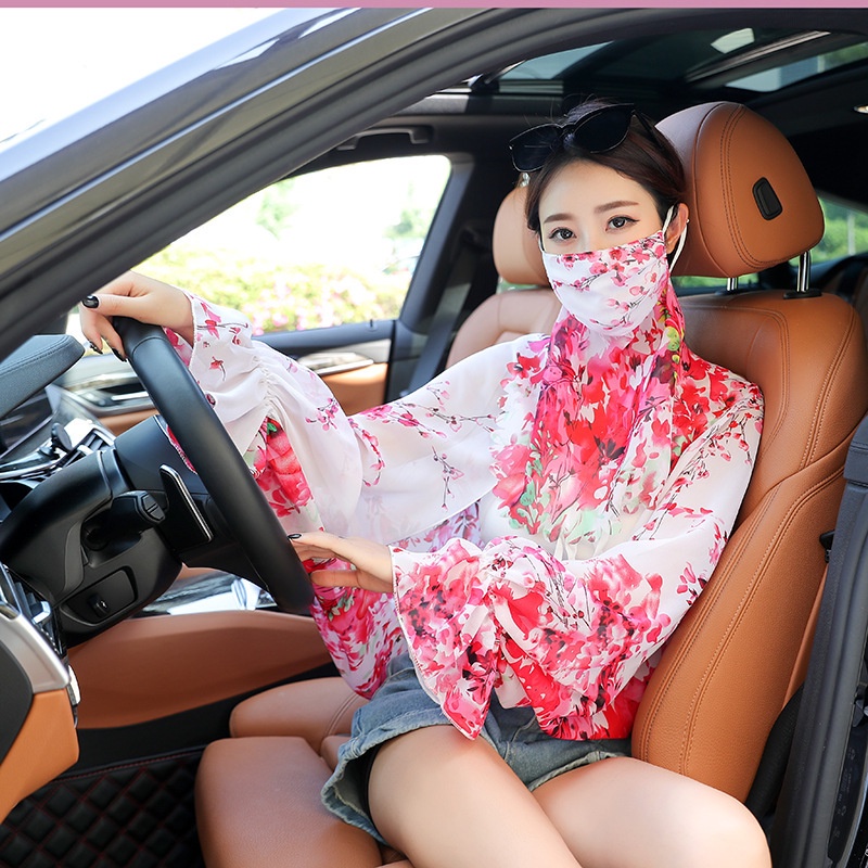 Áo Sơ Mi Chiffon Một Mảnh Tay Dài Chống Nắng Thời Trang Cho Nữ