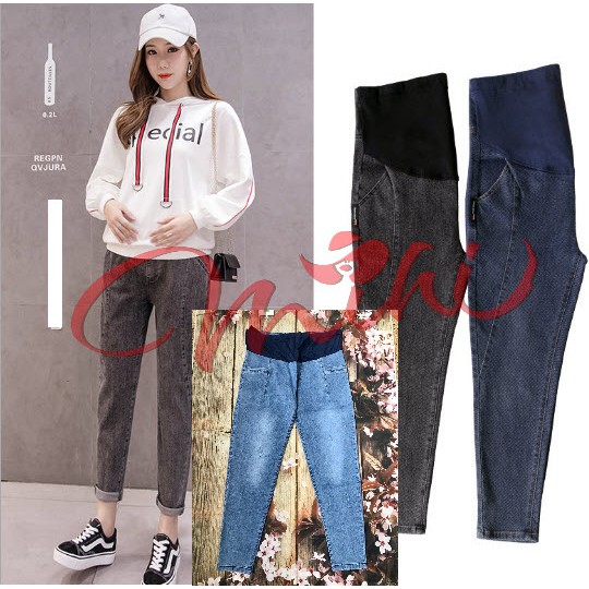 Quần bò bầu, quần Jean / Jeans cho bà bầu HÀNG QUẢNG CHÂU CAO CẤP CHẤT ĐẸP (có ảnh THẬT)