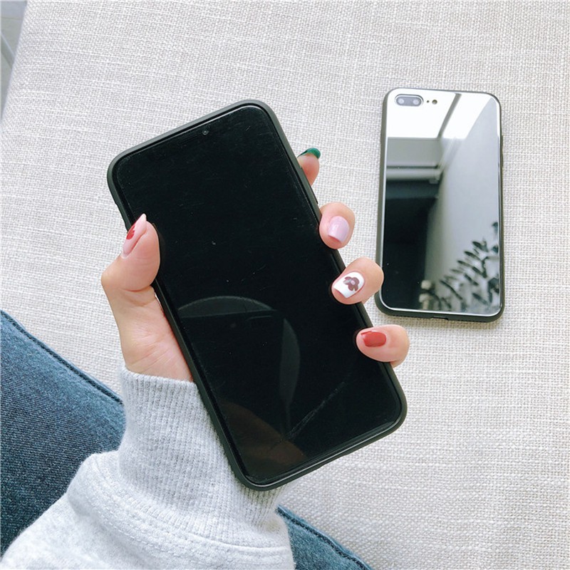 Ốp điện thoại silicon TPU tráng gương lấp lánh sang trọng cho iphone SE 7 8 6 6S Plus X 10 xr XS 11 Pro MAX
