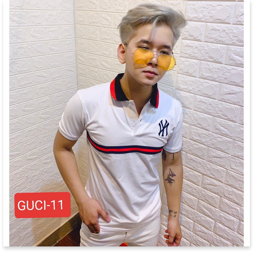 Áo thun nam cổ trụ cao cấp★ thêu chi tiết hình thật hàng chuẩn shop HP