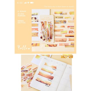 Set 60 sticker kiểu giấy xé trang trí planner